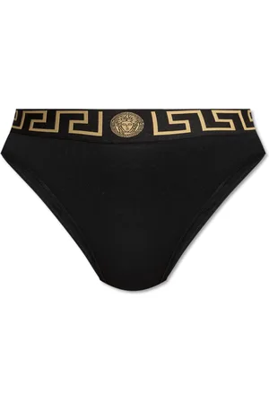 VERSACE Femme, Sous-vêtements, Noir, Taille: 40 FR Culotte taille haute