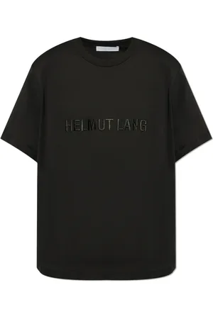 Helmut Lang Homme, Tops, Noir, Taille: S T-shirt avec logo