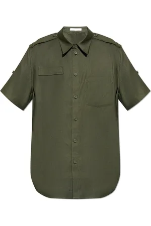 Helmut Lang Homme, Chemises, Vert, Taille: M Chemise à manches courtes