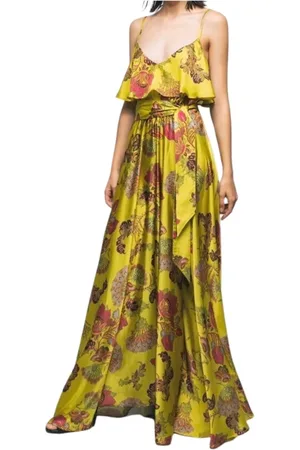GAËLLE Femme, Robes, Multicolore, Taille: 38 FR Robe Élégante en Satin avec Coupe Dynamique