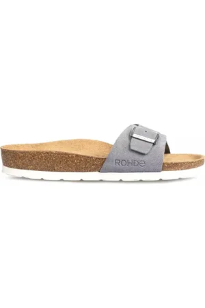 Rohde Femme, Chaussures, Gris, Taille: 39 EU Sandale mule en daim gris