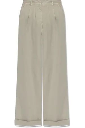 Palm Angels Femme, Pantalons, Gris, Taille: 36 FR Pantalon avec Logo