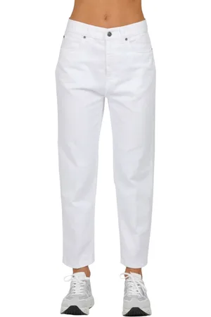Dondup Femme, Jeans, Blanc, Taille: W26 Carrie Carrot Bull Fisso Jeans