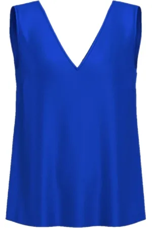 MARELLA Femme, Tops, Bleu, Taille: 36 FR Haut sans manches