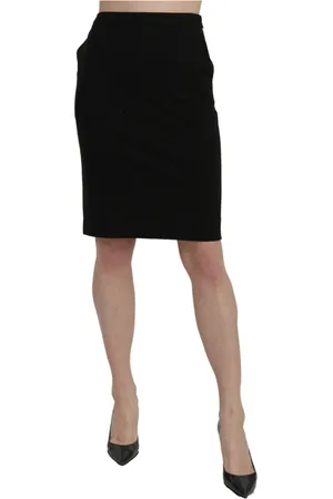 Gianfranco Ferré Femme, Jupes, Noir, Taille: 36 FR Jupe Crayon Taille Haute Noire