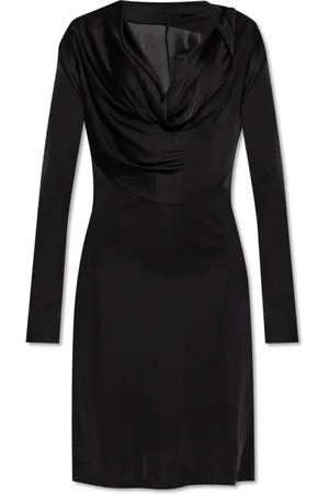 Helmut Lang Femme, Robes, Noir, Taille: 42 FR Robe avec un décolleté fluide