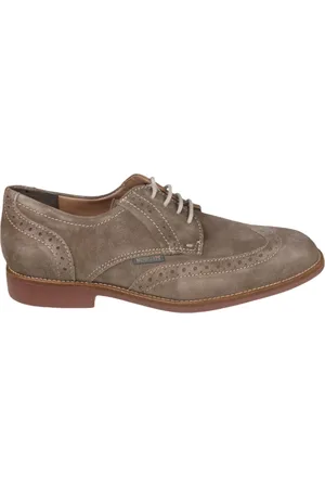Mephisto Homme, Chaussures, , Taille: 40 EU Chaussure à Lacets en Daim Taupe Foncé