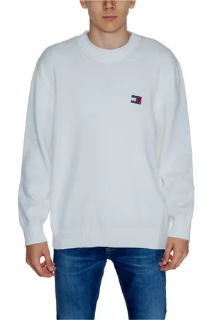 Tommy Hilfiger Homme, Pulls, Blanc, Taille: L Tricot blanc uni pour hommes