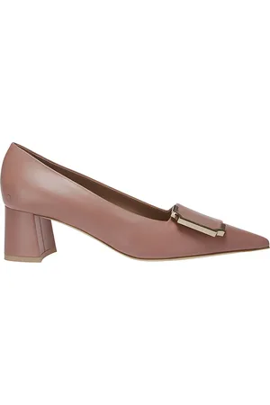 MALONE SOULIERS Femme, Chaussures, Rose, Taille: 37 1/2 EU Escarpins en Cuir Rose avec Boucle