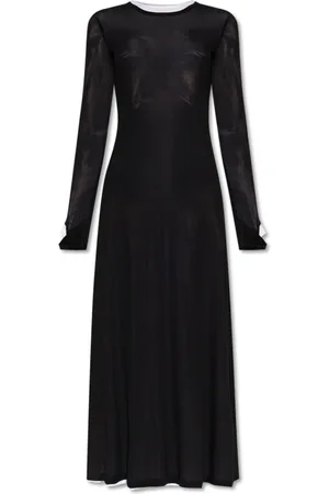Helmut Lang Femme, Robes, Noir, Taille: 40 FR Robe à double épaisseur