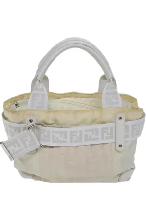 Fendi Femme, Pre-owned, Blanc, Taille: ONE Size Pre-owned Toile sacs-fendi