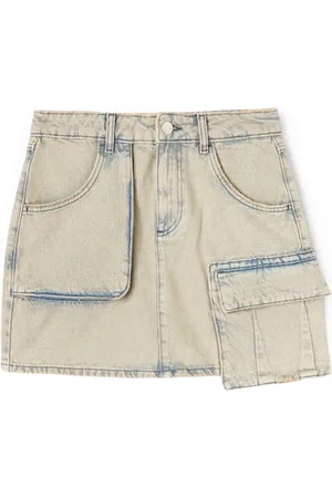 Motivi Femme, Jupes, Rose, Taille: 42 FR Jupe en Denim avec Lavage Rose