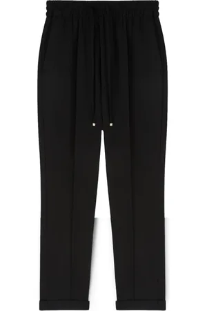 Motivi Femme, Pantalons, Noir, Taille: 36 FR Flowing Scuba Crepe Joggers