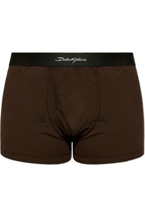 Dolce & Gabbana Homme, Sous-vêtements, Brun, Taille: S Boxer avec logo