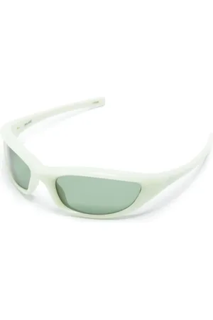 CHIMI Homme, Accessoires, Vert, Taille: ONE Size Glow-in-the-dark wraparound lunettes de soleil