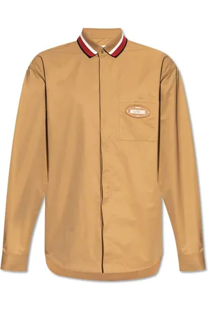Moschino Homme, Chemises, Brun, Taille: M Chemise avec logo