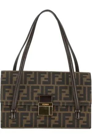 Fendi Femme, Pre-owned, Brun, Taille: ONE Size Pre-owned Toile sacs-fendi