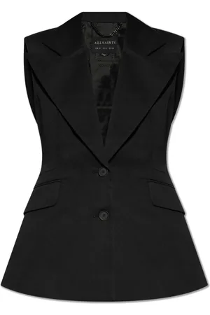 AllSaints Femme, Vestes, Noir, Taille: 40 FR Hally Vest
