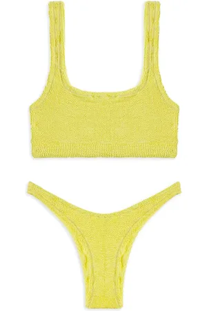 Reina Olga Femme, Maillots de bain, Jaune, Taille: ONE Size Square-Cut Ginny Bikini Set