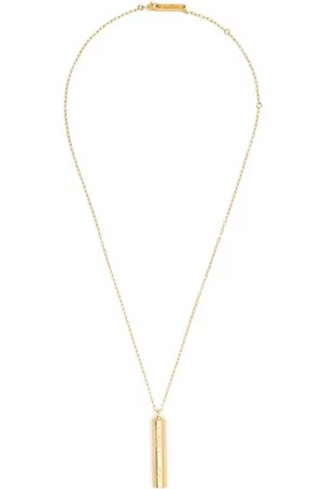 AMBUSH Homme, Accessoires, Jaune, Taille: ONE Size Collier Pendentif Batterie Doré