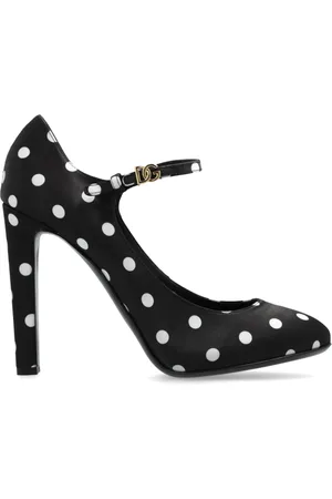 Dolce & Gabbana Femme, Chaussures, Noir, Taille: 37 EU Escarpins à talons hauts en satin
