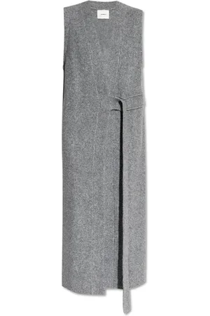 Lisa Yang Femme, Pulls, Gris, Taille: 38 FR Long Cardigan Helga
