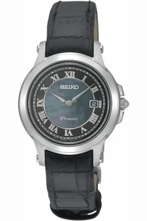 Seiko Femme, Accessoires, Gris, Taille: ONE Size Montre Femme Élégante Quartz Argent