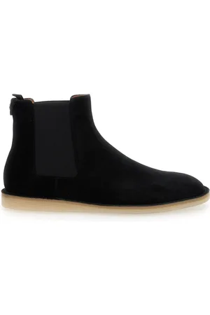 Dolce & Gabbana Homme, Chaussures, Noir, Taille: 44 EU Bottes Noires avec Semelle en Caoutchouc