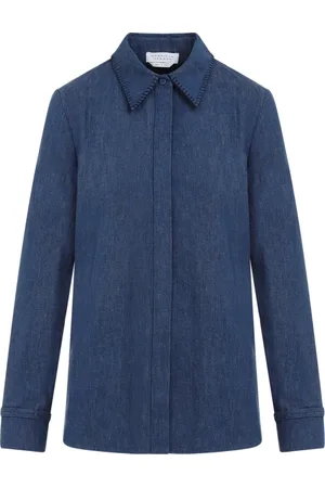 GABRIELA HEARST Femme, Blouses et Chemises, Bleu, Taille: 38 FR Chemise Denim Cruz