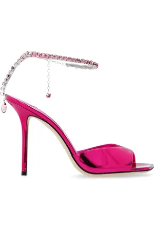 Jimmy Choo Femme, Chaussures, Rose, Taille: 38 EU Sandales à Talons Saeda