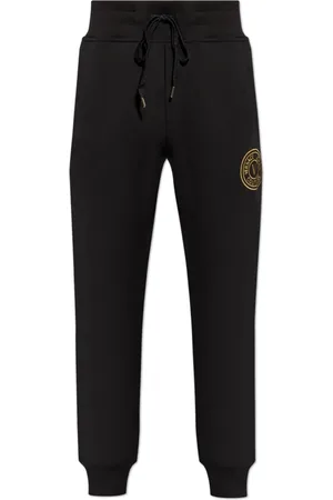 VERSACE Homme, Pantalons, Noir, Taille: M Pantalon de survêtement avec logo
