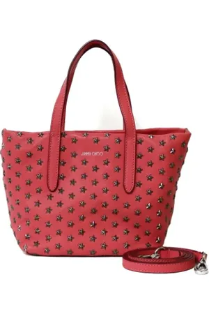 Jimmy Choo Femme, Pre-owned, Rouge, Taille: ONE Size Pre-owned Tissu sacs-ports-paule