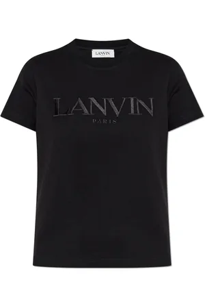 Lanvin Femme, Tops, Noir, Taille: 36 FR T-shirt en coton