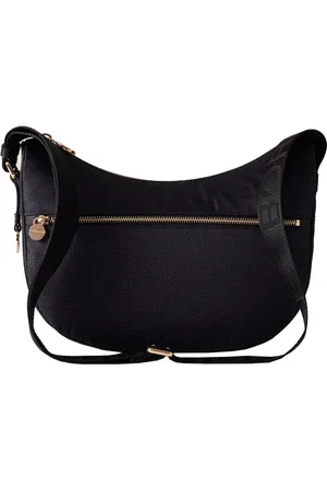 Borbonese Femme, Sacs, Noir, Taille: ONE Size Sac Hobo Luna