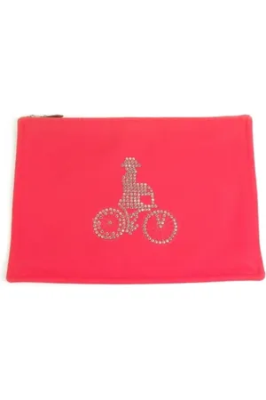 Hermès Femme, Pre-owned, Rouge, Taille: ONE Size Pre-owned Tissu trousses-de-toilette