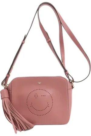 Anya Hindmarch Femme, Pre-owned, Rose, Taille: ONE Size Pre-owned Cuir sacs-ports-paule