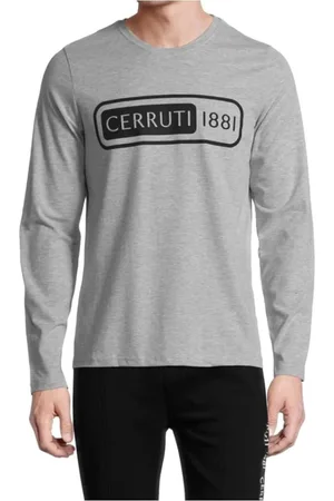 Cerruti 1881 Homme, Tops, Gris, Taille: S T-shirt Logo - Gris, Manches Longues