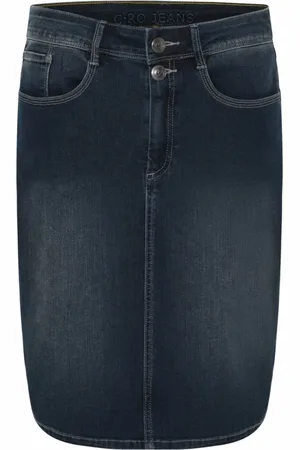 C.ro Femme, Jupes, Bleu, Taille: 40 FR Jupe en Denim Bleu Style Classique
