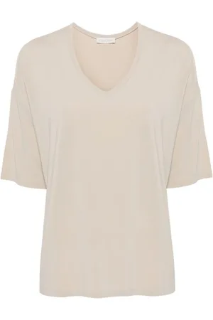LE TRICOT PERUGIA Femme, Tops, , Taille: 42 FR T-shirt col V avec épaules tombantes