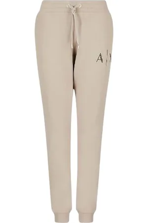 Armani Exchange Femme, Pantalons, , Taille: 42 FR Pantalon de Sport en Coton Élastique Logo
