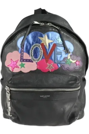 Saint Laurent Femme, Pre-owned, Noir, Taille: ONE Size Pre-owned Cuir sacs-ports-paule