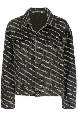 Alexander Wang Femme, Vestes, Noir, Taille: 40 FR Veste en Denim