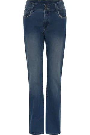 C.ro Femme, Jeans, Bleu, Taille: 38 FR Flared Denim Jeans Medium