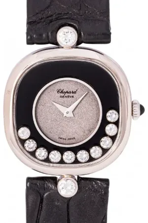 Chopard Femme, Pre-owned, Noir, Taille: ONE Size Pre-owned Or blanc montres