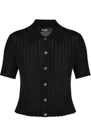 VERSACE Femme, Blouses et Chemises, Noir, Taille: 40 FR Haut à rayures