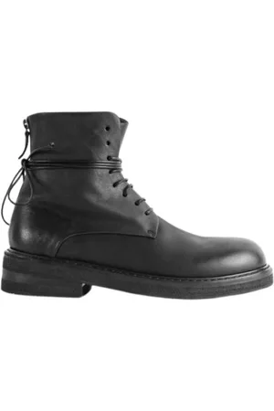 MARSÈLL Femme, Chaussures, Noir, Taille: 42 EU Bottes Noires À Lacets Avec Fermeture Éclair Arrière