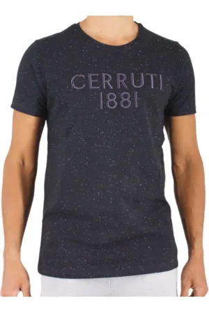 Cerruti 1881 Homme, Tops, Noir, Taille: S T-shirt avec logo brodé - Coloratura