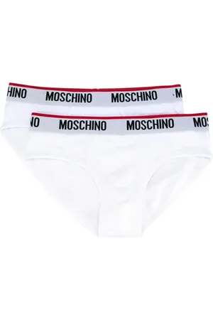 Moschino Homme, Sous-vêtements, Blanc, Taille: S Sous-vêtements blancs avec détail en bronze
