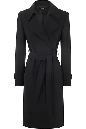 THEORY Femme, Manteaux, Noir, Taille: 42 FR Veste en Cuir Tranch Candy Noire