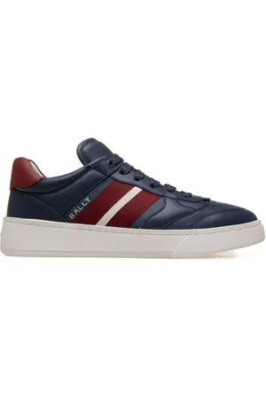 Bally Homme, Chaussures, Bleu, Taille: 40 EU Baskets en cuir perforé